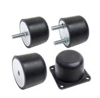 Massiv gummibufferblokk i 4 varianter