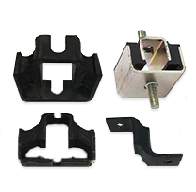 Vibrasjonsisolerende dobbelt U-lager