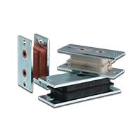 Sandwichdemper, egnet for tunge belastninger og tverrgående belastninger.