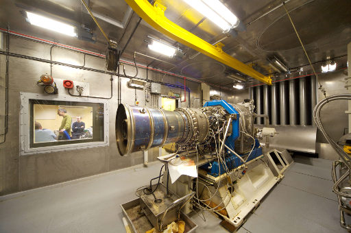 APU hjelpemotor testes i iac testfasilitet